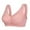 Pink, variant on KHONTS Front Closure Push up Daisy Bras Soft Supportive Lift Snap Bra Comfy Plus Size Bralettes for Old Women Everyday Wear Purple 52/120