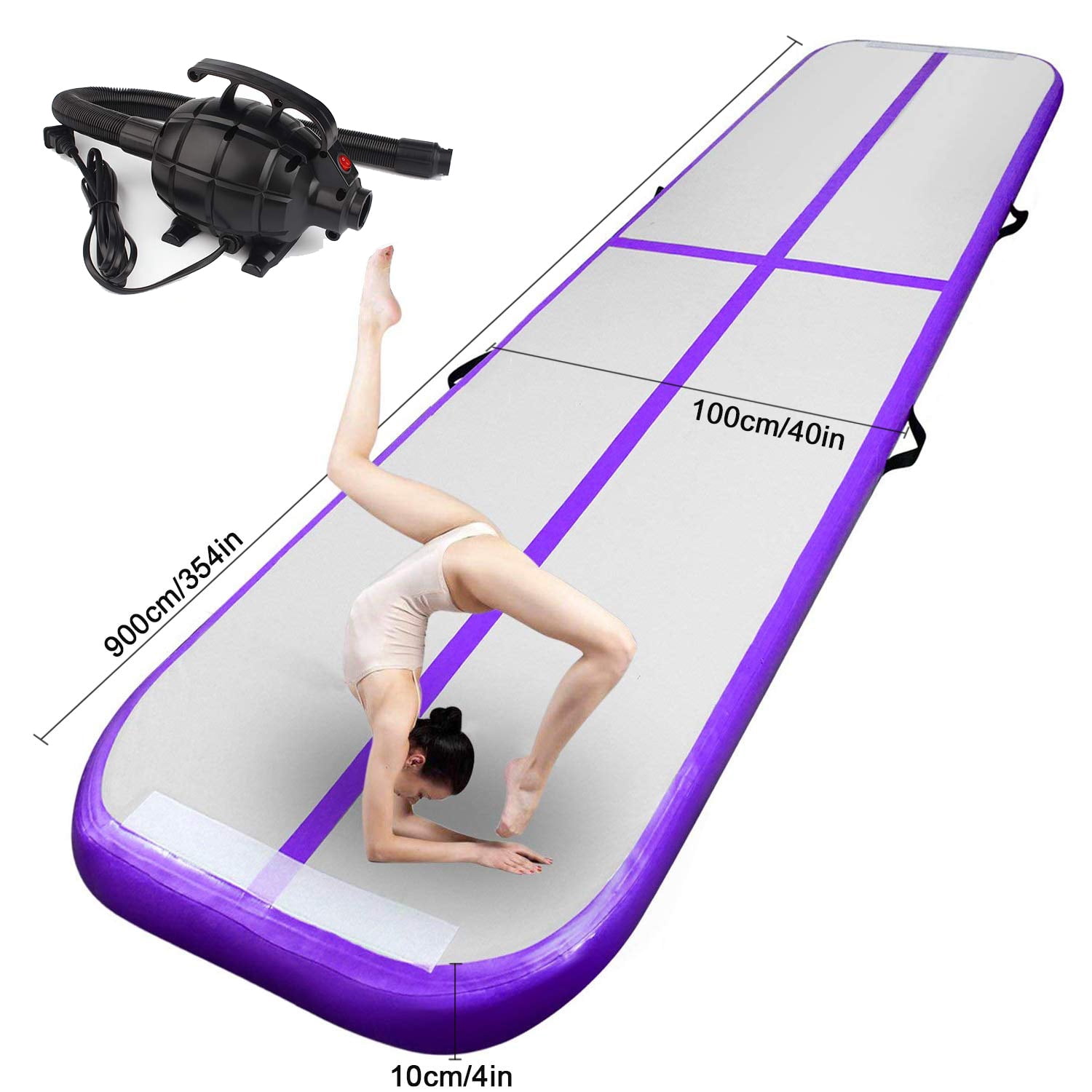 Fbsport Purple 9m/29.5ft Inflatable Air Track Tumbling Gymnastic Mat