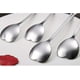 thumbnail image 4 of 4 cucharas de café de acero inoxidable con forma de corazón, cucharilla de postre plateada, 4 of 5