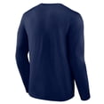 thumbnail image 3 of Men's Logo Athletic Navy Tampa Bay Rays Heart & Soul Long Sleeve T-Shirt, 3 of 3