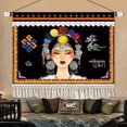 thumbnail image 2 of Tapiz de pared de microtela de estilo nacional tibetano, 65 x 45 cm, 2 of 2