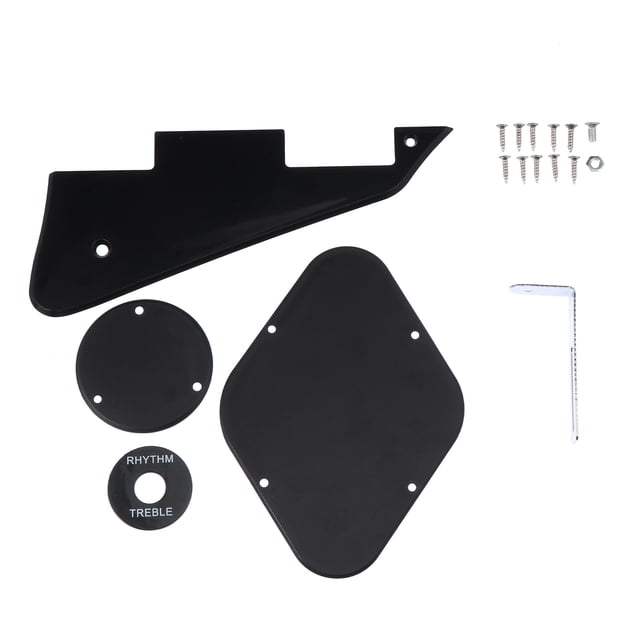 AURARMLET 1Jgo Anti Rayones Para Guitarra Eléctrica PVC Y Metal Negro Protección Duradera