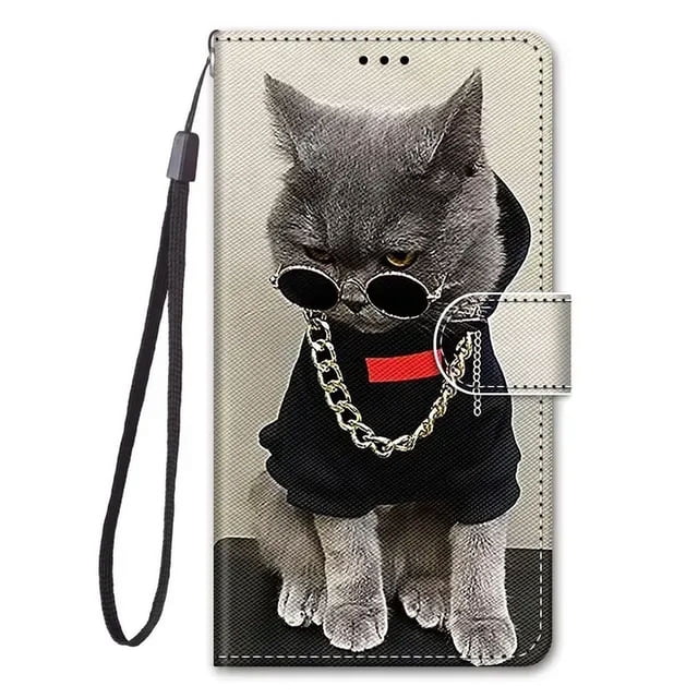 Fashion Leather Flip Case For Xiaomi Poco M6 Pro 5G X5 Pro 12T Redmi Note 12 Pro Plus 12S 12C Butterfly Painted Wallet Cover
