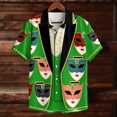 thumbnail image 1 of TaTaai Women's Festival Print Top Short Sleeve Oversized Loose Fit Casual Summer Carnival Unisex T-Shirt Daily Weekend Party Wear Gift, 1 of 9