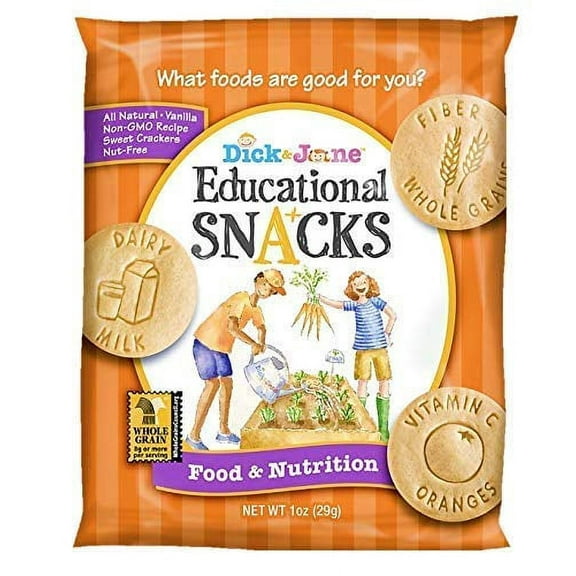 Dick & Jane Food & Nutrition Educational Snack Crackers, 1 Ounces, 120 Per Case