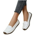 thumbnail image 4 of Censtreet Women's Loafer Flats Comfortable Office Work Shoes, Cute Penny Loafer Slip On Walking Driving Shoes, 4 of 9