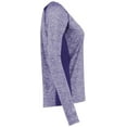 thumbnail image 5 of Holloway Sportswear L Womens Electrify Coolcore® Long Sleeve Tee Purple Heather 222770, 5 of 5