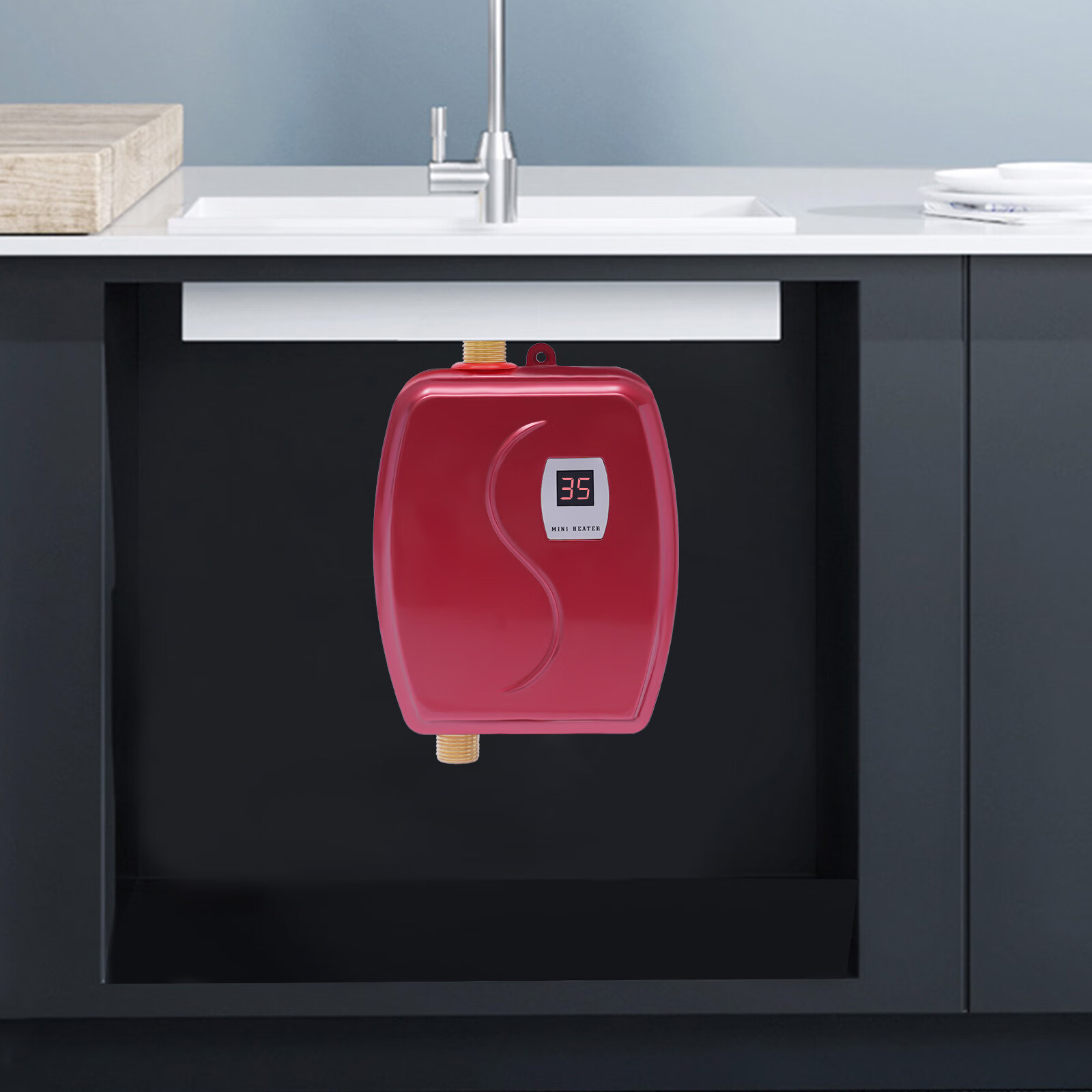 Wuzstar Mini Tankless Water Heater Instant Hot Water Heater 110V 3000W