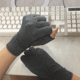 thumbnail image 4 of Compression Glove for Rheumatoid, Osteoarthritis - Heat Hand Gloves for Computer Typing, Joint Pain Relief(2 Pair) (L), 4 of 5