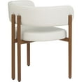 thumbnail image 5 of Meridian Furniture Gideon Cream Vegan Leather Dining Chair (Set of 2), 5 of 8