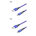 thumbnail image 3 of Sidaley Cable de carga Cable USB tipo C Cable de datos de rápido Accesorio de cable de teléfono móvil de nailon trenzado, 1 metro, Azul 1M 2piezas, 3 of 6