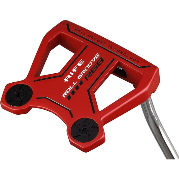 Rife Golf Roll Groove Technology Series Right Handed Red RG8 Full Exotic Mallet Putter Precision Milled Face Edge and Cavity Ensures an Ideal Weight Balance Perfect for Lining Up Your Putts (37")
