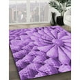 thumbnail image 2 of Ahgly Company Indoor Square Patterned Violet Purple Area Rugs, 7' Square, 2 of 6