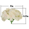thumbnail image 5 of Simulation Silk Hydrangea Flower Head Color Of Beige , Hydrangea Heads Artificial Flowers Heads With Stems For Home Wedding Decor Pack Of 10, 5 of 6