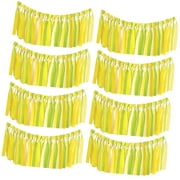 SKYSONIC Multicolor Citrus Fruit Tissue Paper Fans (Pack of 3) - 11.75" x 11.75" x 0.75" | Vibrant Design, Perfect Party Decorations for Summer Parties, Events, & Tropical Themed Celebrations