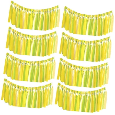 SKYSONIC Multicolor Citrus Fruit Tissue Paper Fans (Pack of 3) - 11.75" x 11.75" x 0.75" | Vibrant Design, Perfect Party Decorations for Summer Parties, Events, & Tropical Themed Celebrations