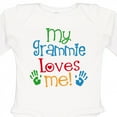 thumbnail image 4 of Inktastic My Grammie Loves Me Boys or Girls Long Sleeve Baby Bodysuit, 4 of 5