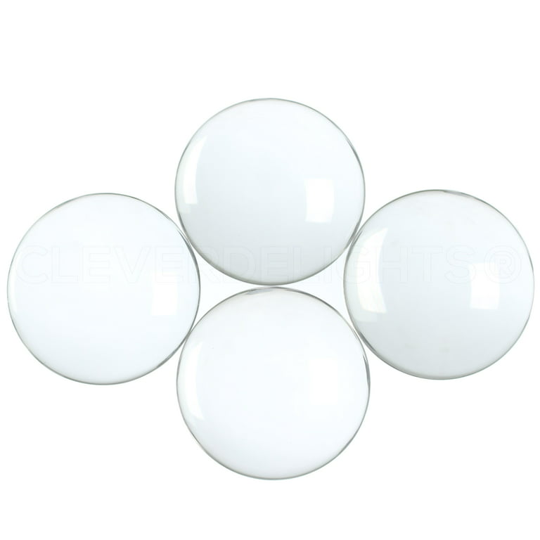 CleverDelights 50mm (2) Round Glass Cabochons - 5 Pack