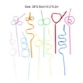thumbnail image 4 of Naiovety 10 unids/set pajitas rizadas para celebración de festivales y fiesta de cumpleaños paja rizada loca Kits de desorden para acampar, 4 of 6