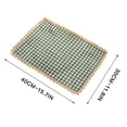 COM1950s Checkered Placemat, Woven Table Mat with Delicate Edging for ...
