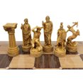 thumbnail image 6 of Greek Roman Mythology Gods CHESS SET W/ 17" Rustic Ebony and Maple Color Board, 6 of 8
