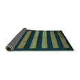 thumbnail image 2 of Ahgly Company Indoor Square Abstract Turquoise Blue Modern Area Rugs, 5' Square, 2 of 4