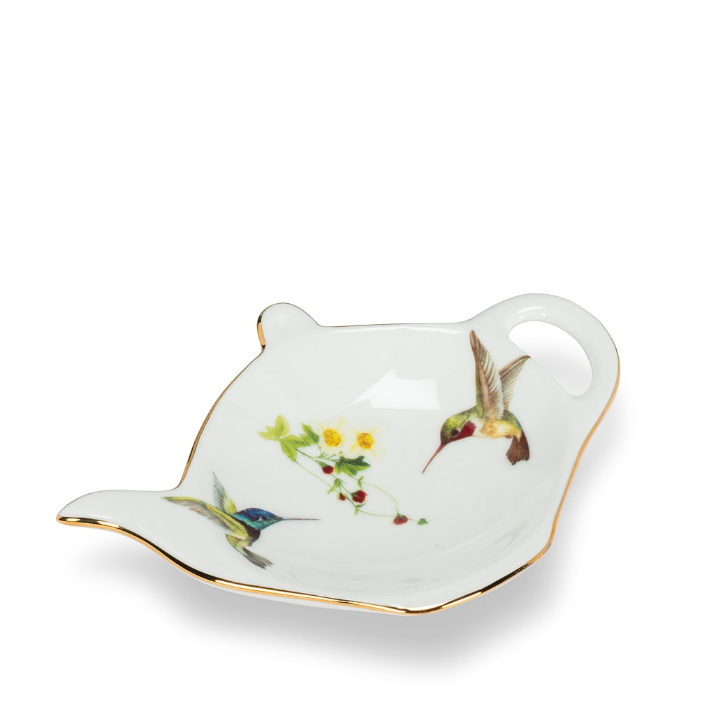Set of 12 Hummingbird Tea Bag Plate - Walmart.com