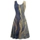 thumbnail image 5 of Vestido estampado de cuello redondo sin mangas cómodo de verano informal de moda para mujer Pompotops  ghjkhdj4773, 5 of 5