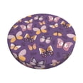 thumbnail image 1 of Disketp Butterflies And Floral Funda Redonda para Taburete, Funda de Cojín para Silla de Bar Suave y Elástica-14 inch, 1 of 7