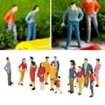 thumbnail image 2 of Pack Of 25 Miniature People Random Poses Figurines For Model City Scene With Vibrantly Color And Realistic Detail, 2 of 8