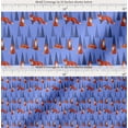 thumbnail image 2 of Soimoi Blue Cotton Voile Fabric Artistic Tree & Wolf Animal Print Sewing Fabric Yard 42 Inch Wide, 2 of 7