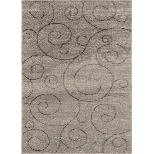 United Weavers 1955 02472 24 1 ft. 10 in. x 3 ft. Mystique Clio Accent Rug, Grey