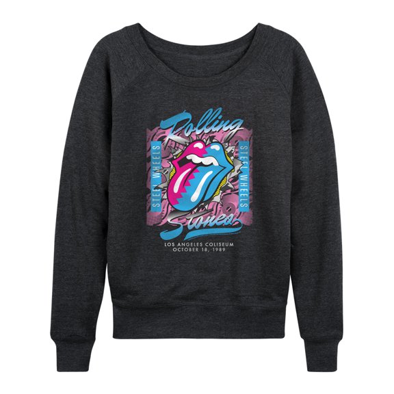 Rolling Stones - Steel Wheels Tour - Women's French Terry Long Sleeve Pullover