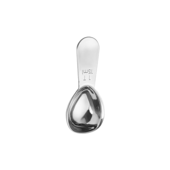 Quroko 304 Stainless Steel Coffee Scoop, 15/30ml Short Handled Measuring Coffee Scoop (15ML, Silver)