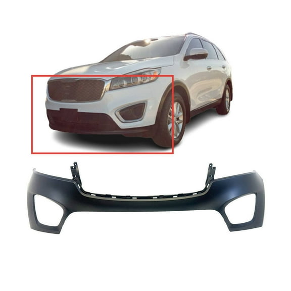 DCP Primed Front Upper Bumper Cover Fascia for 2016-2018 Kia Sorento EX L LX Sport