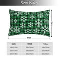 thumbnail image 4 of Kll Christmas Pattern At Buffalo Plaid Pillow Covers Envelope Closure,Super Soft And Cozy Fuzzy Fleece Pillow Case Cover 16"X24", 4 of 9