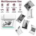 thumbnail image 2 of Djiypn Mini Photo Printer - Portable Pocket Sticker Printers for Phone Thermal Printer with 6 White Rolls Thermal Paper for Photo, Memo, Journal - Blue, 2 of 9