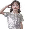 thumbnail image 4 of UACY Glamour Sequin T Shirt For Girls Short Sleeved Performance Shirt With An Elegant Fit, 4 of 4