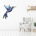 thumbnail image 6 of Yihuala Metal Iron Hummingbird Wall Art Bright Color Wall Decor Colorful Birds Sculpture Hanging for Indoor Outdoor Home Bedroom, 6 of 7