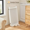 thumbnail image 6 of PINDEE 24" H Freestanding Pet Gate for Dogs Wooden Dog Gates for Hallway, Doorway Collapsible Indoor Pet Fence with Support Feet Stair Barrier 4 Panels Fence WhiteC,79.5″ W × 24″ H, 6 of 8