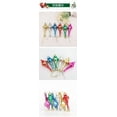 thumbnail image 5 of HONMEET 12pcs Christmas Finial Hanging Ornaments - Shatterproof Colorful Plastic Baubles for Festive Holiday Indoor Decoration, 5 of 8