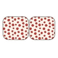 thumbnail image 5 of Lsque Abstract Red Polka Dot 2 PCS Windshield Sun Shade | CarFoldable Window Covers | Car Accessories Reflect UV for Universal Cars SUV Truck | Medium, 5 of 7