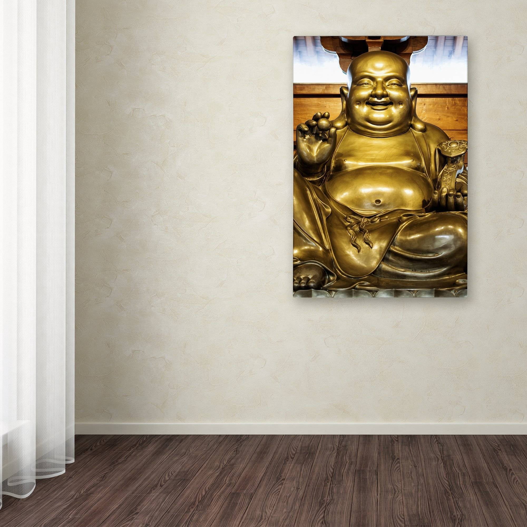 Trademark Fine Art "Gold Buddha" Canvas Art by Philippe Hugonnard