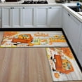 thumbnail image 5 of 2Piece Anti Fatigue Kitchen Mat Seasonal Fall Holiday Party Vintage Farmhouse Kitchen Rug Runner Set for Home Office Non Slip Waterproof Heavy Duty Comfort Standing Mats(Thankful), 5 of 6
