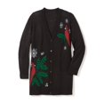 thumbnail image 5 of Woman Within Plus Size Holiday Motif Cardigan Sweater, 5 of 6