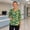 Yellow, variant on LNZGNM Scrub Shirts for Women Loose Fit Floral Print V neck 3/4 Sleeve Womens Nurse Scrubs with Pockets,Pink(XXXXL)