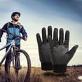thumbnail image 3 of Guantes de bicicleta Antideslizante completo Pantalla táctil Transpirable Protección solar Choque Negro Cola Guantes de bicicleta, 3 of 7