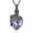 Black-Purple, variant on Crystal Butterfly Urn Necklace for Women Men Ashes Necklace Heart Cremation Jewelry with Crystal Birthday Christmas Jewelry Gifts Keepsake Pendant Necklace Memorial Cremation Jewelry for Women