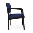 thumbnail image 4 of Fauteuil d'Invité en Acier Lenox pour Réception, Salle d'Attente, Soins de Santé / Acier Noir / Bleu, 4 of 5