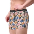 thumbnail image 3 of Kdxio Men's Boxer Briefs with Lilies Flowers Print - Comfortable and Breathable Underwear for Everyday Wear, 3 of 7